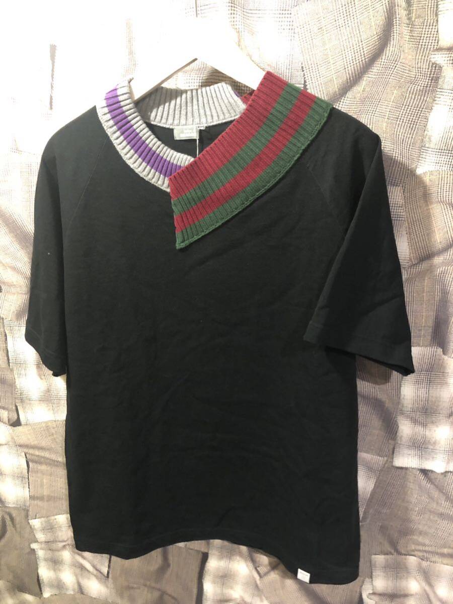 kolor BEACON カラービーコン 半袖Tシャツ 21SBM-T01231 サイズ1 ブラック FKの画像1