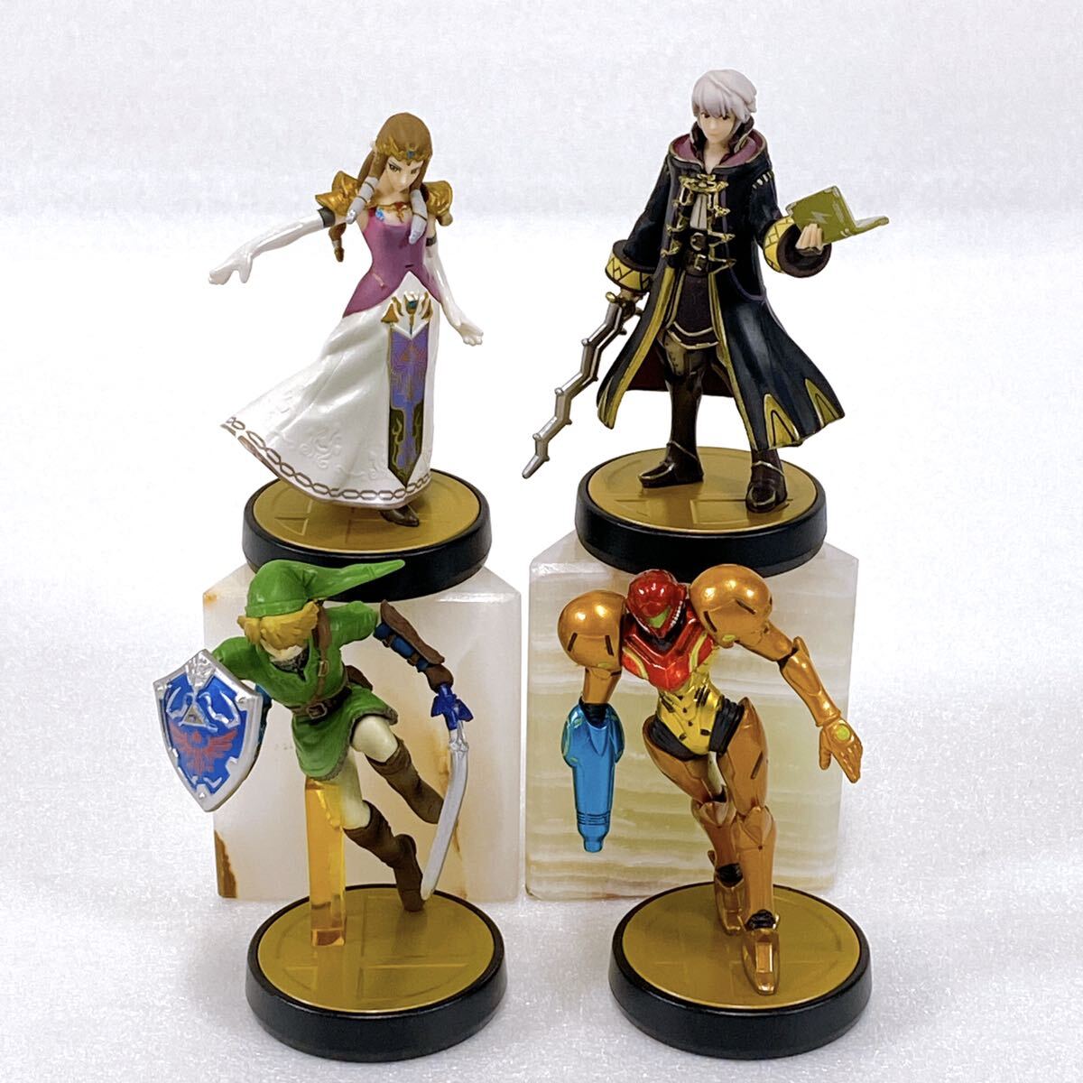 Nintendo 任天堂 amiibo アミーボ 4体セット ルフレ/ゼルダ姫/サムス/リンク NVL-001 大乱闘スマッシュブラザーズ スマブラ【動作未確認】の画像1