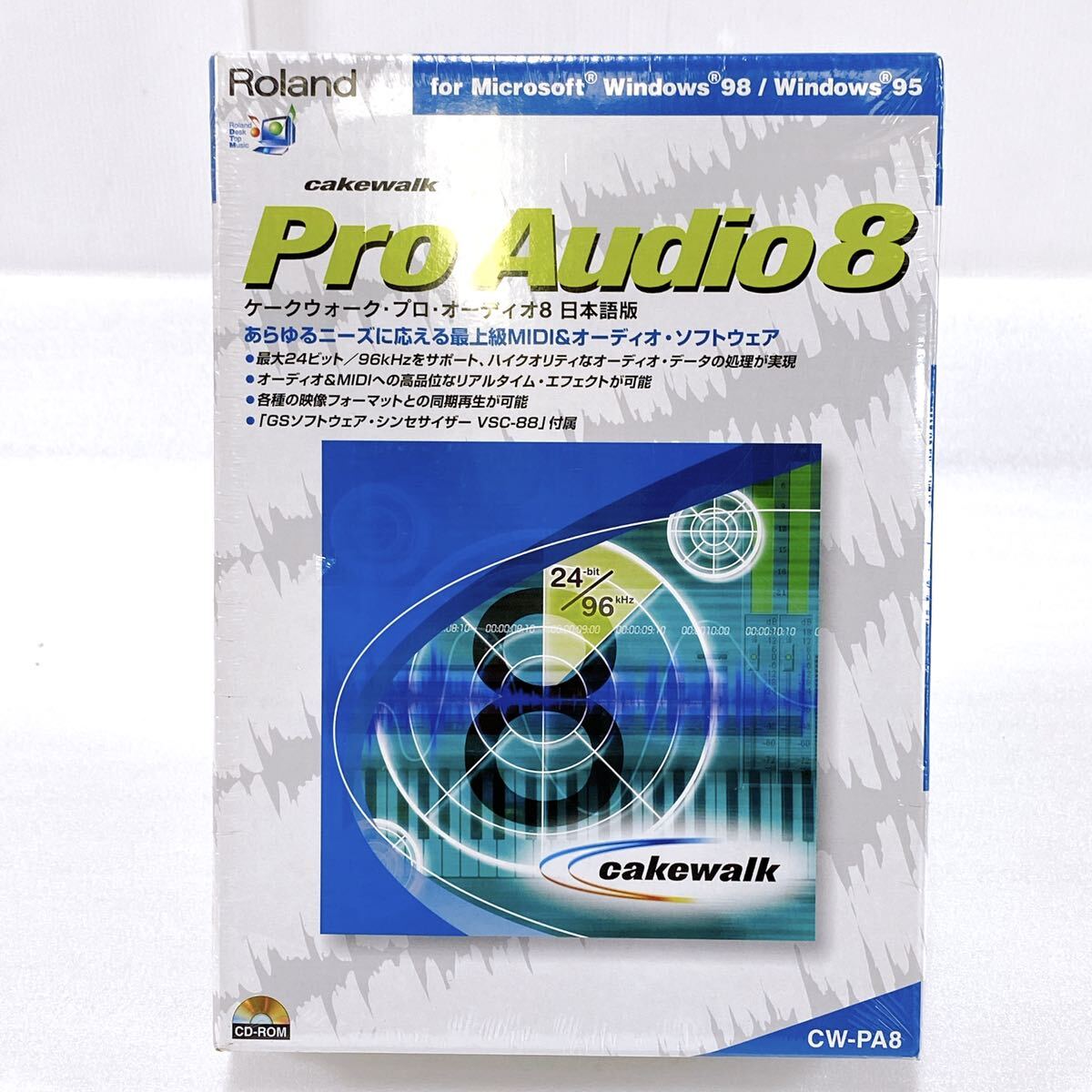 ☆未開封☆ Roland ローランド MIDI&オーディオ ソフトウェア CW-PA8 Win98/95 cakewalk Pro Audio8 日本語版 ケークウォークプロ8 希少品の画像1