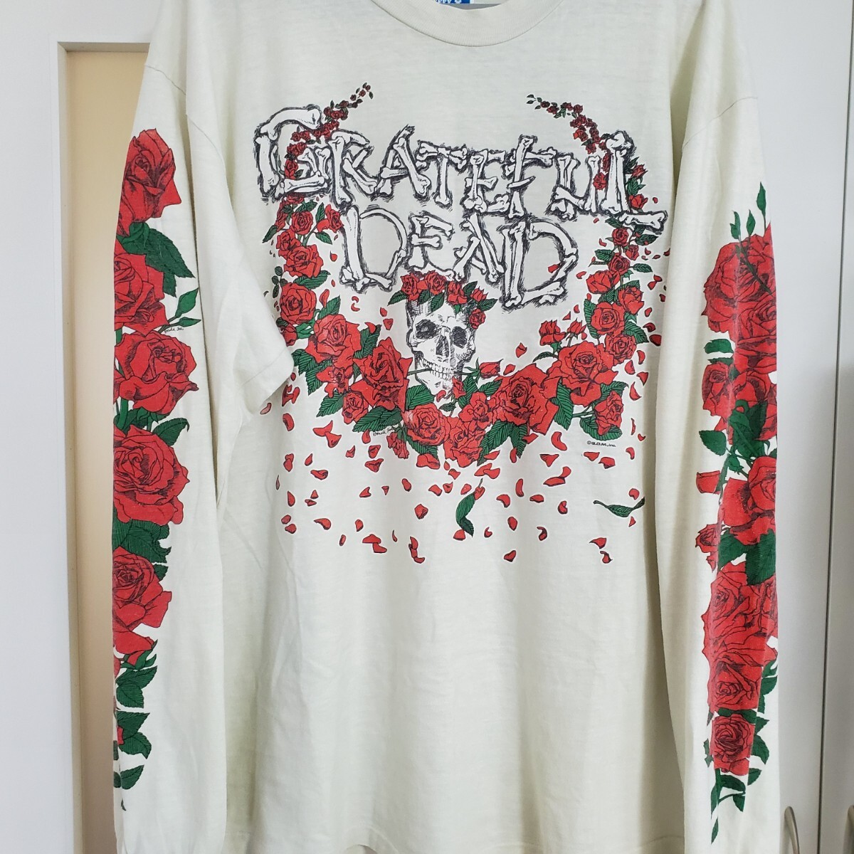 80s GRATEFUL DEAD Tシャツ LONG SLEEVE DONALD FISH SKULL & ROSES LIQUID BLUE JERRY GARCIA PSYCHEDELIC CHEECH AND CHONG HIGH TIMES _画像2