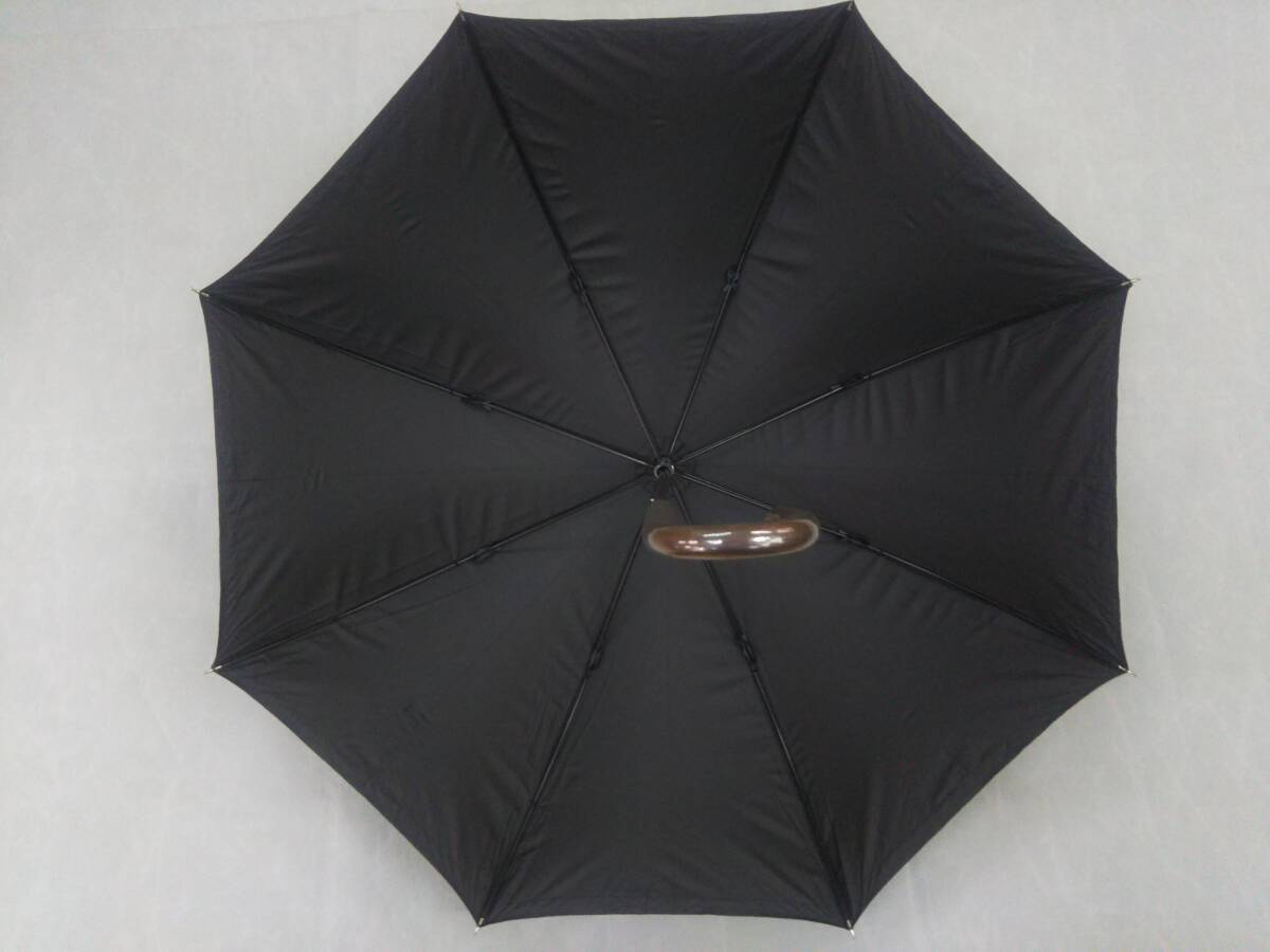 晴雨兼用　日傘　長傘（手開き）　遮光遮熱レース　グレー×裏ブラック　新品_画像3