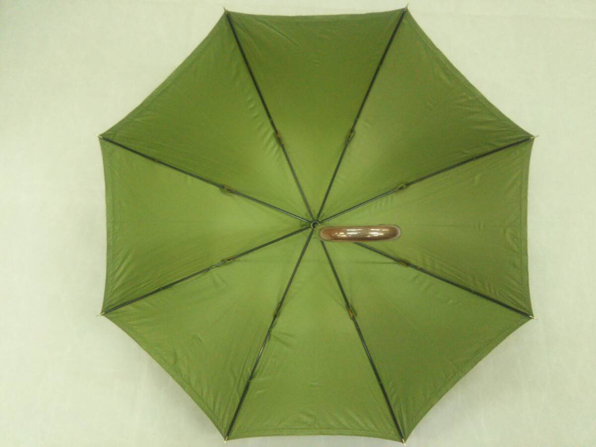 . rain combined use parasol long umbrella ( hand opening ) shade .. lace bra un× reverse side green new goods 