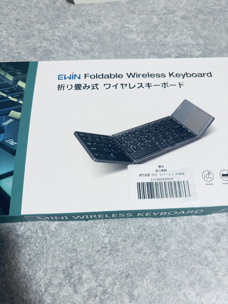 Ewin ワイヤレス Bluetooth キーボード 折りたたみ キーボード 日本語配列 タッチパッド搭載 かな入力可能 3台登録 ワンタッチ切替接続の画像7