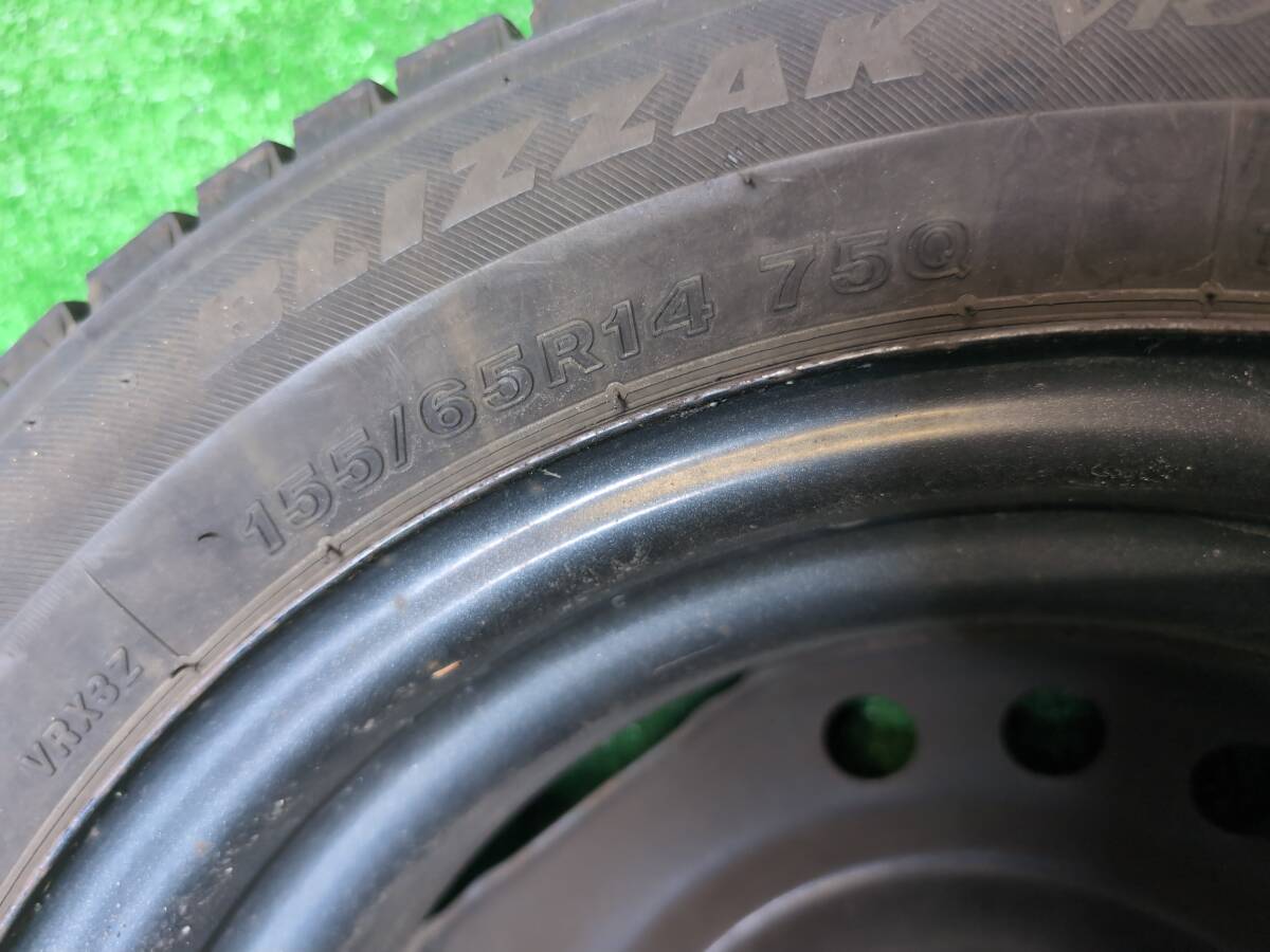 2022年製 BLIZZAK VRX3 155/65R14 ホイール付き 14x4.5 4穴 売切!!_画像6