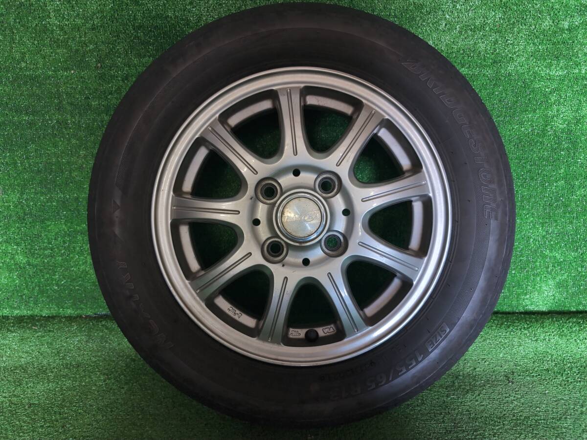 LAYCEA 13x4 4穴 BRIDGESTONE NEXTRY 155/65R13 2021年製 売切!!の画像2