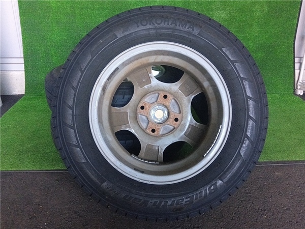 weds VICENTE 14x5 PCD114.3 4穴 2020年製 ヨコハマ ブルーアースバン RY55165/80R14の画像3
