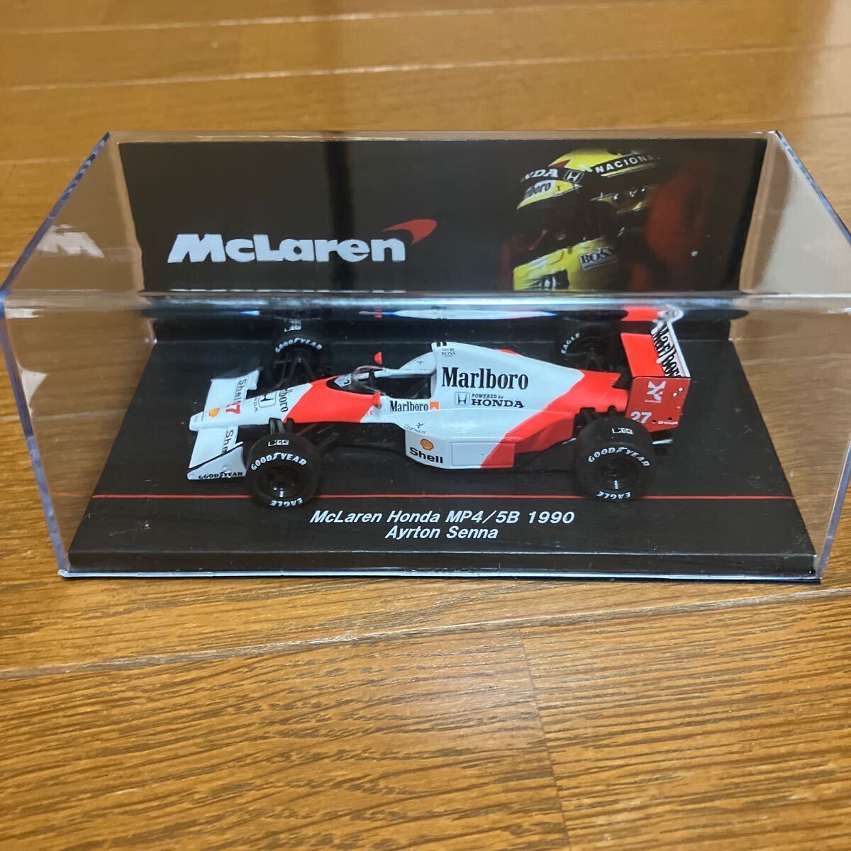 マルボロタバコ仕様 1/43 マクラーレン ホンダ MP4/5B アイルトンセナ F1マシンコレクション _画像1