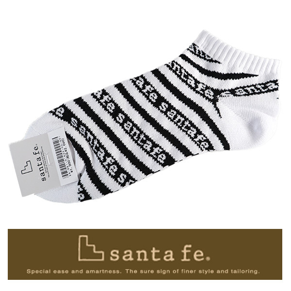  Santa Fe sport socks Short sneakers .... ankle men's Logo pattern Golf man made in Japan socks so241-01802-001