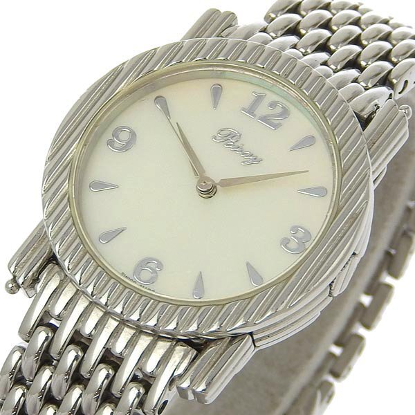 1 jpy operation poarePoiray 316L quarts shell face SS×SS lady's wristwatch 