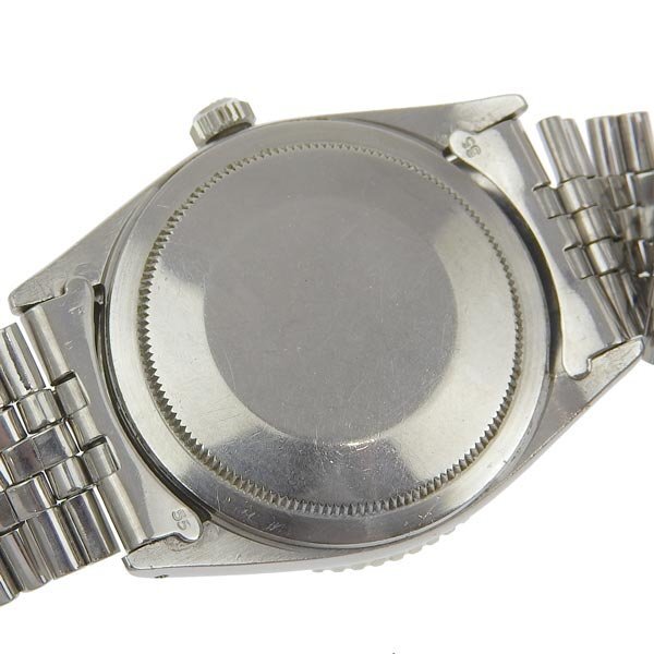 1円 稼働 ジャンク ロレックス ROLEX 1625 不鮮明 自動巻き デイトジャスト サンダーバード シルバー文字盤 SS/WG×SS/WG メンズ 腕時計の画像4