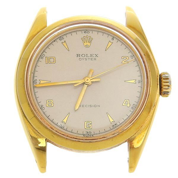 1円 不動 ジャンク ロレックス ROLEX 6426 28番台 手巻き プレシジョン アイボリー文字盤 GP メンズ 腕時計の画像1