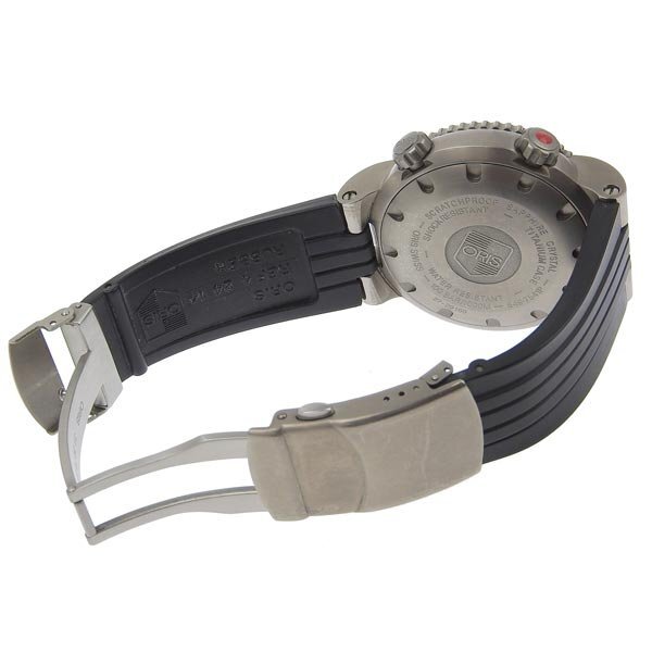 1円 稼働 オリス ORIS 649-7541P 自動巻き レギュレーター 黒文字盤 SS×ラバー メンズ 腕時計の画像5