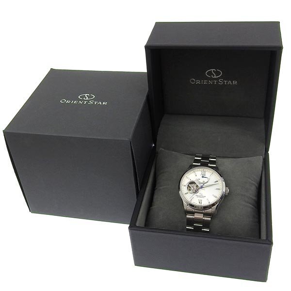 1 иен работа Orient ORIENT F6R4-UAA0 самозаводящиеся часы Orient Star резерв мощности серебряный циферблат SS×SS мужские наручные часы 