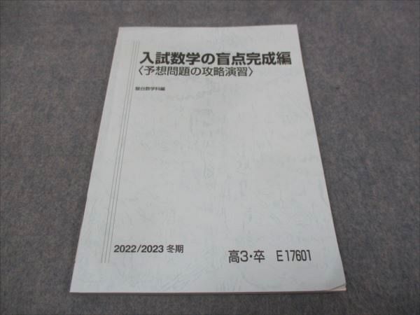 WH28-174 駿台 入試数学の盲点完成編 予想問題の攻略演習 状態良い 2022 小林隆章 07m0D_画像1