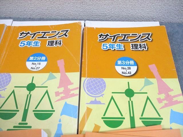 WG11-145 浜学園 小5 理科 サイエンス 第1～3分冊/追加教材 通年セット 2019 計4冊 68R2D_画像3