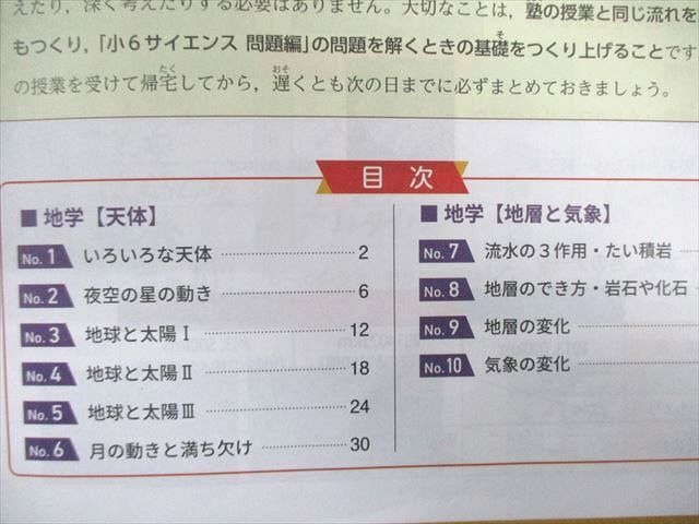 WG01-006 浜学園 小6 サイエンス理科/要点のまとめ 第1/2分冊 通年セット 2023 計4冊 40M2D_画像3