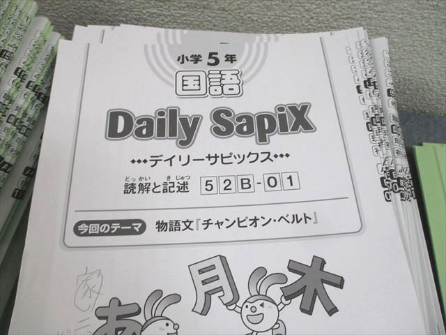 WG11-154 SAPIX 小5 国語 デイリー/スプリング/サマー/ウインターサピックス 2022年度版 通年セット 計91冊 ★ 00L2D_画像3