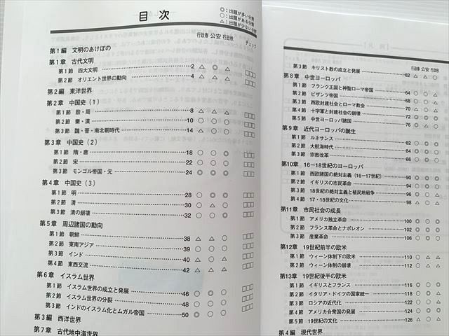 WJ33-010 資格の大原 公務員試験 世界史 テキスト/実戦問題集 2021 計2冊 20 S1B_画像3