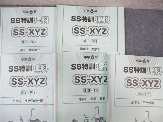 WK02-029 SAPIX 小6 サピックス SS特訓 理科 全11回分フルセット 【テスト計2回分付き】 2023 29M2D_画像3