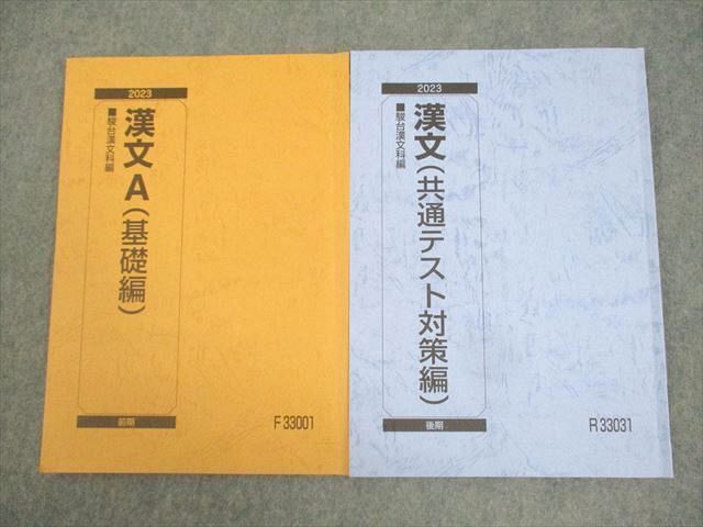 WK12-066 駿台 漢文A(基礎/共通テスト対策編) テキスト通年セット 2023 計2冊 寺師貴憲 14m0B_画像1