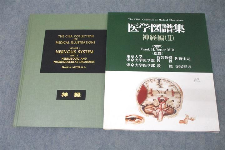 WJ25-045 日本チバガイギー Netter 医学図譜集 神経編(II) 1989 27M3C_画像1