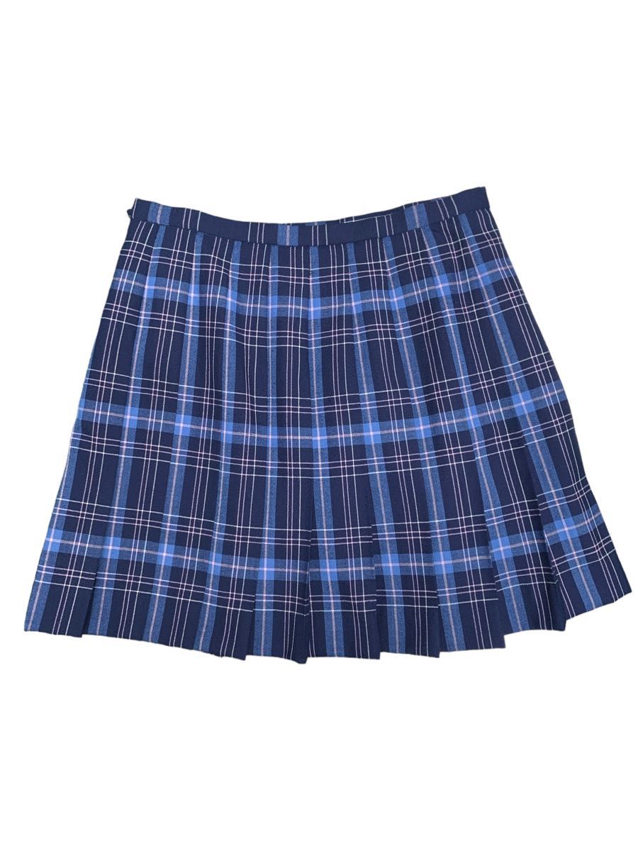 制服スカート 青系チェック プリーツミニ イーストボーイ 11号