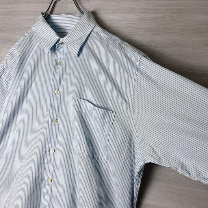  Calvin Klein stripe long sleeve shirt men's old clothes L shirt 
