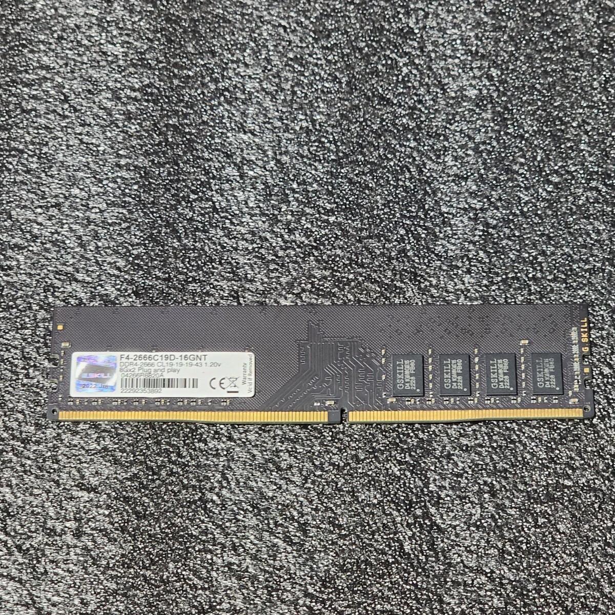 G.SKILL DDR4-2666MHz 8GB (8GB×1枚キット) 動作確認済み デスクトップ用 PCメモリ の画像1