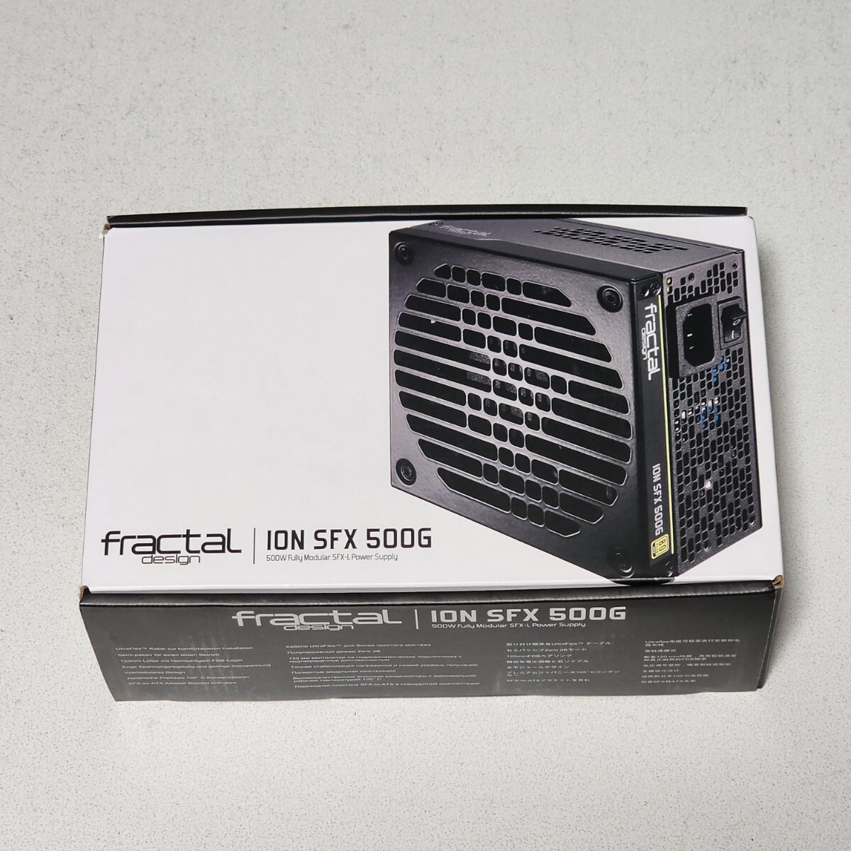 FractalDesign ION SFX 500G(FD-PSU-ION-SFX-500G-BK) 500W 80PLUS GOLD認証 SFX電源ユニット フルプラグイン 動作確認済み PCパーツの画像1