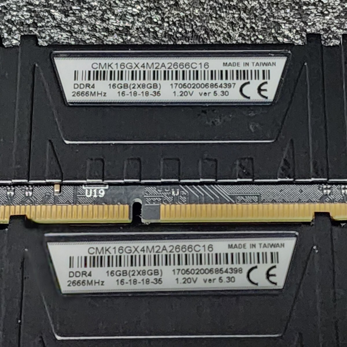 CORSAIR VENGEANCE LPX DDR4-2666MHz 16GB (8GB×2枚キット) CMK16GX4M2A2666C16 動作確認済み デスクトップ用 PCメモリ (1)の画像3
