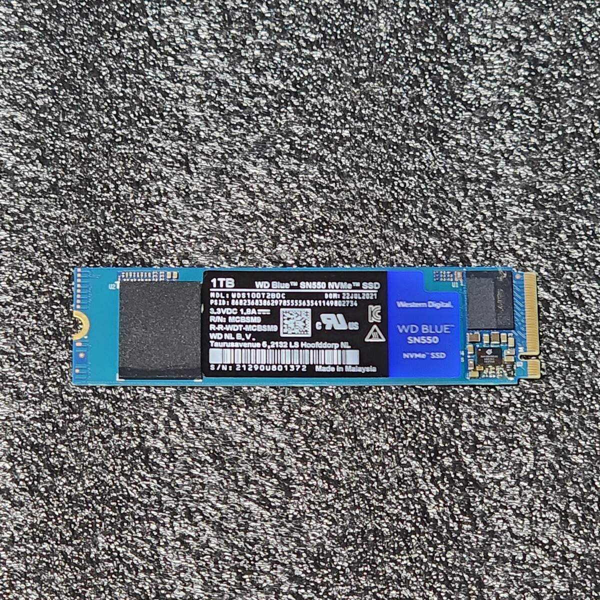 WesternDigtal WD BLUE SN550(WDS100T2B0C) 1000GB/1TB NVMe SSD フォーマット済み PCパーツ M.2 2280 動作確認済み 960GBの画像1