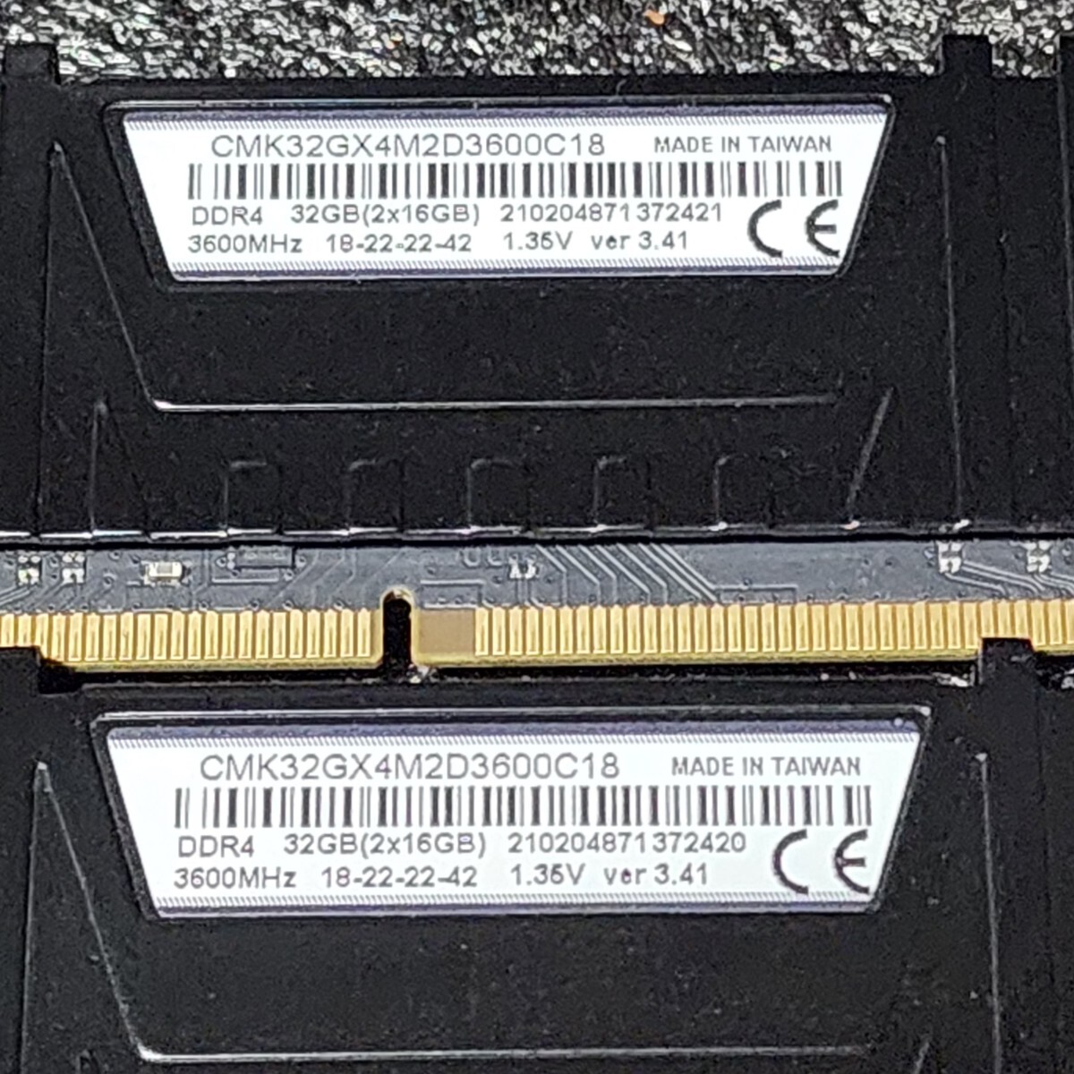 CORSAIR VENGEANCE LPX DDR4-3600MHz 32GB (16GB×2枚キット) CMK32GX4M2D3600C18 動作確認済み デスクトップ用 PCメモリ 