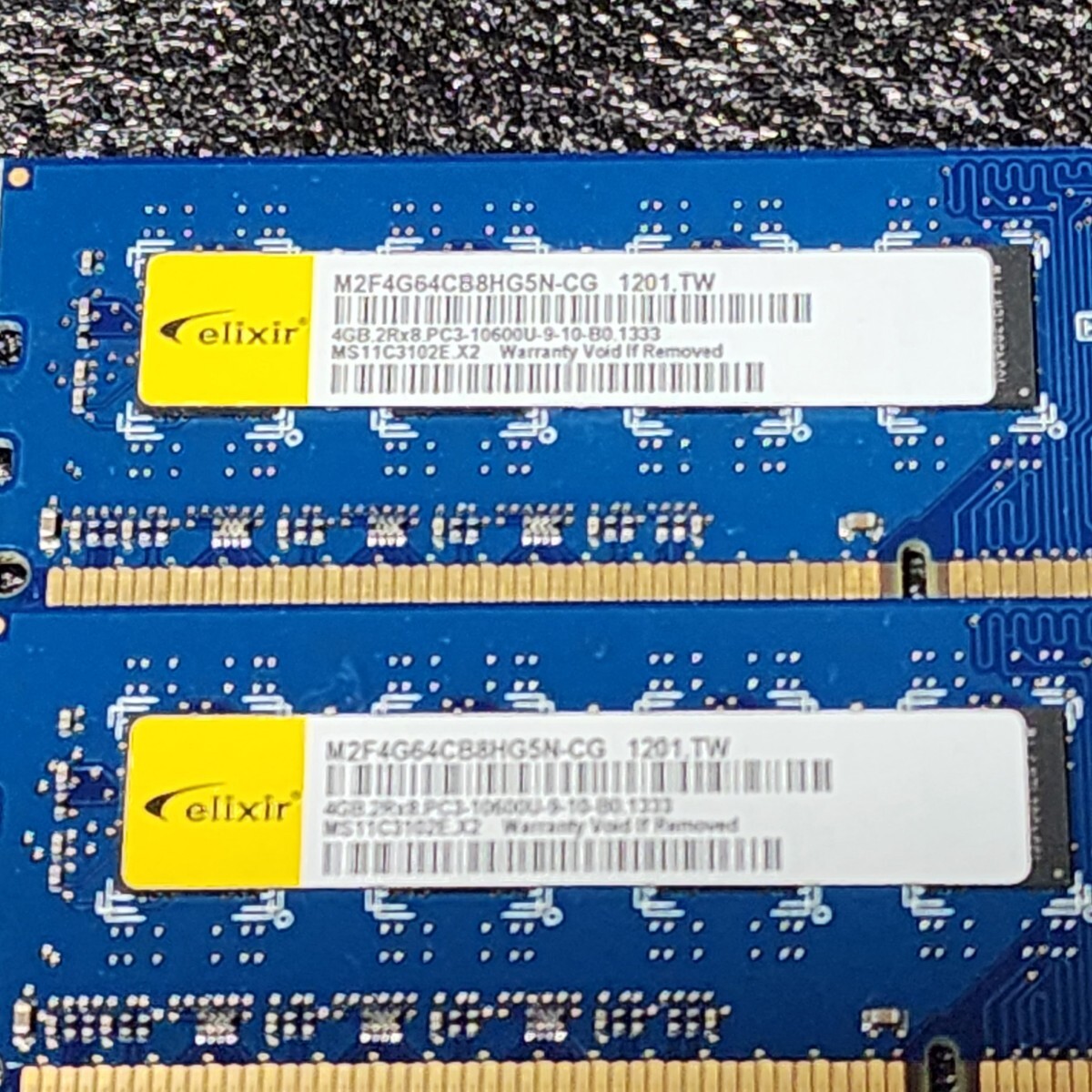 CFD ELIXIR DDR3-1333MHz 8GB (4GB×2枚キット) M2F4G64CB8HG5N-CG 動作確認済み デスクトップ用 PCメモリ の画像2