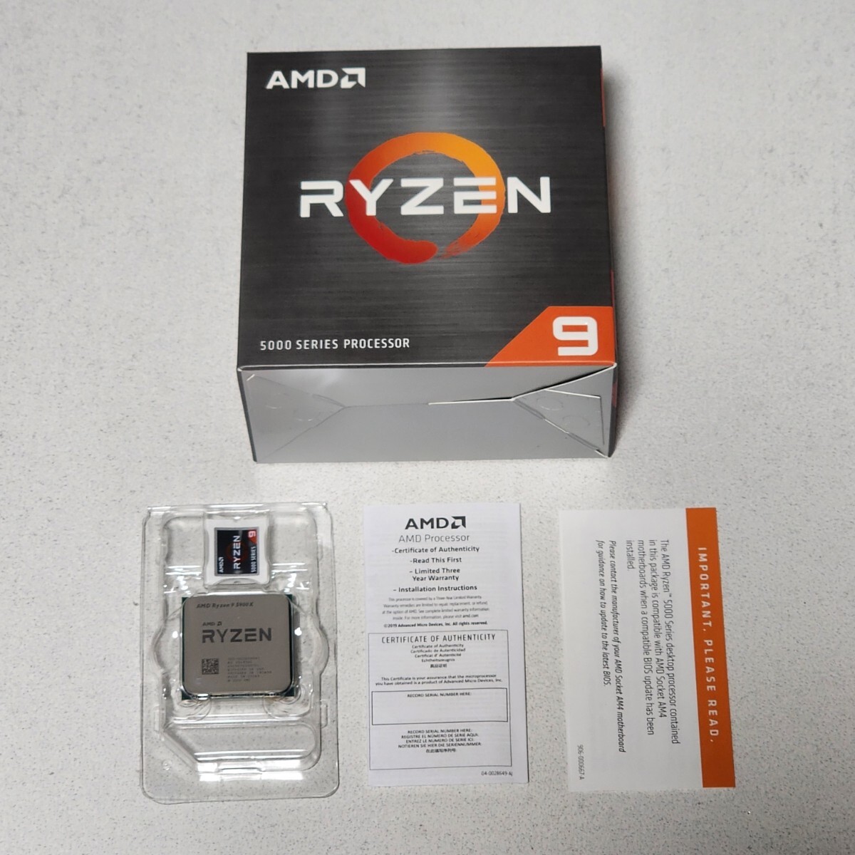 CPU AMD RYZEN9 5900X 3.7GHz 12コア24スレッド Socket AM4 PCパーツ 動作確認済みの画像2