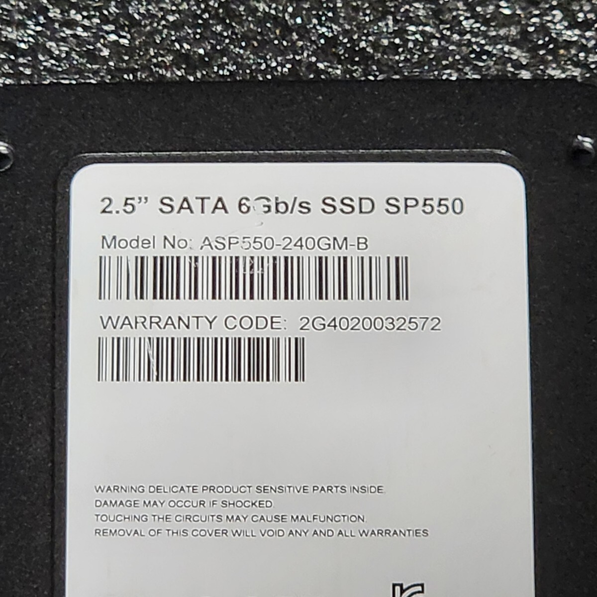 ADATA SP550(ASP550-240GM-B) 240GB SATA SSD 正常品 2.5インチ内蔵SSD フォーマット済 PCパーツ 動作確認済 250GB 256GB_画像3