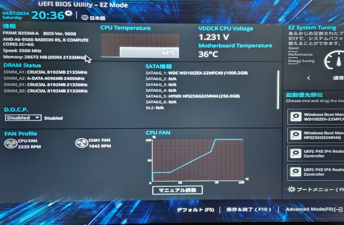 CPU AMD A6-9500 with Radeon R5 Graphics 3.5GHz 2コア2スレッド Socket AM4 PCパーツ 動作確認済みの画像5