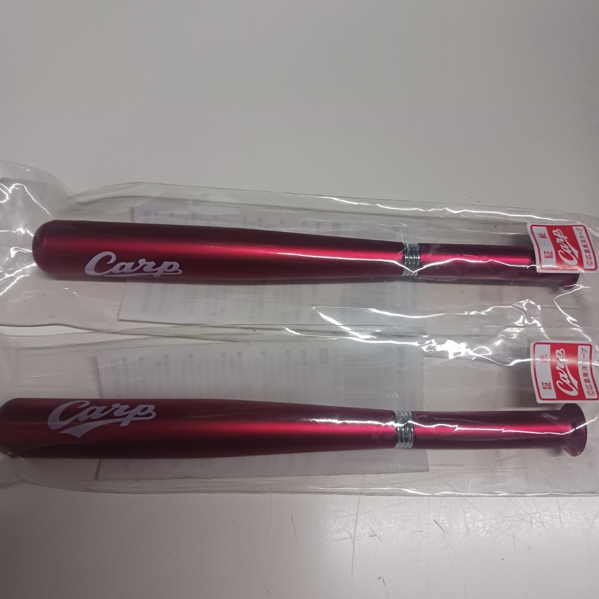 カープ CARP バット型ボールペン 2本 広島東洋カープ グッズ ロゴ入り _画像1