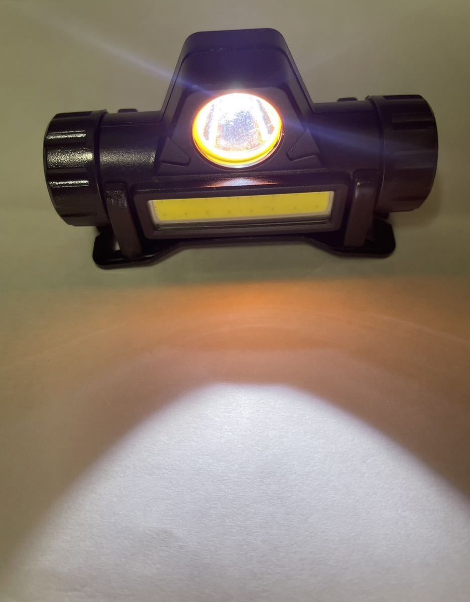 【24時間以内発送】LED ヘッドライト 2個 USB アウトドア 防水 軽量 小型 ランニング 登山 キャンプ LED 夜 防災 高輝度 レジャー 充電 USBの画像10
