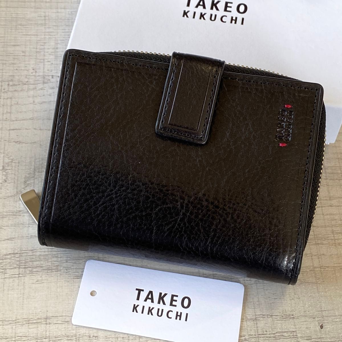 【新品 送料無料】TAKEO KIKUCHI タケオキクチ ハンプトン キーケース付き二つ折り財布 カード段11 定価¥17600