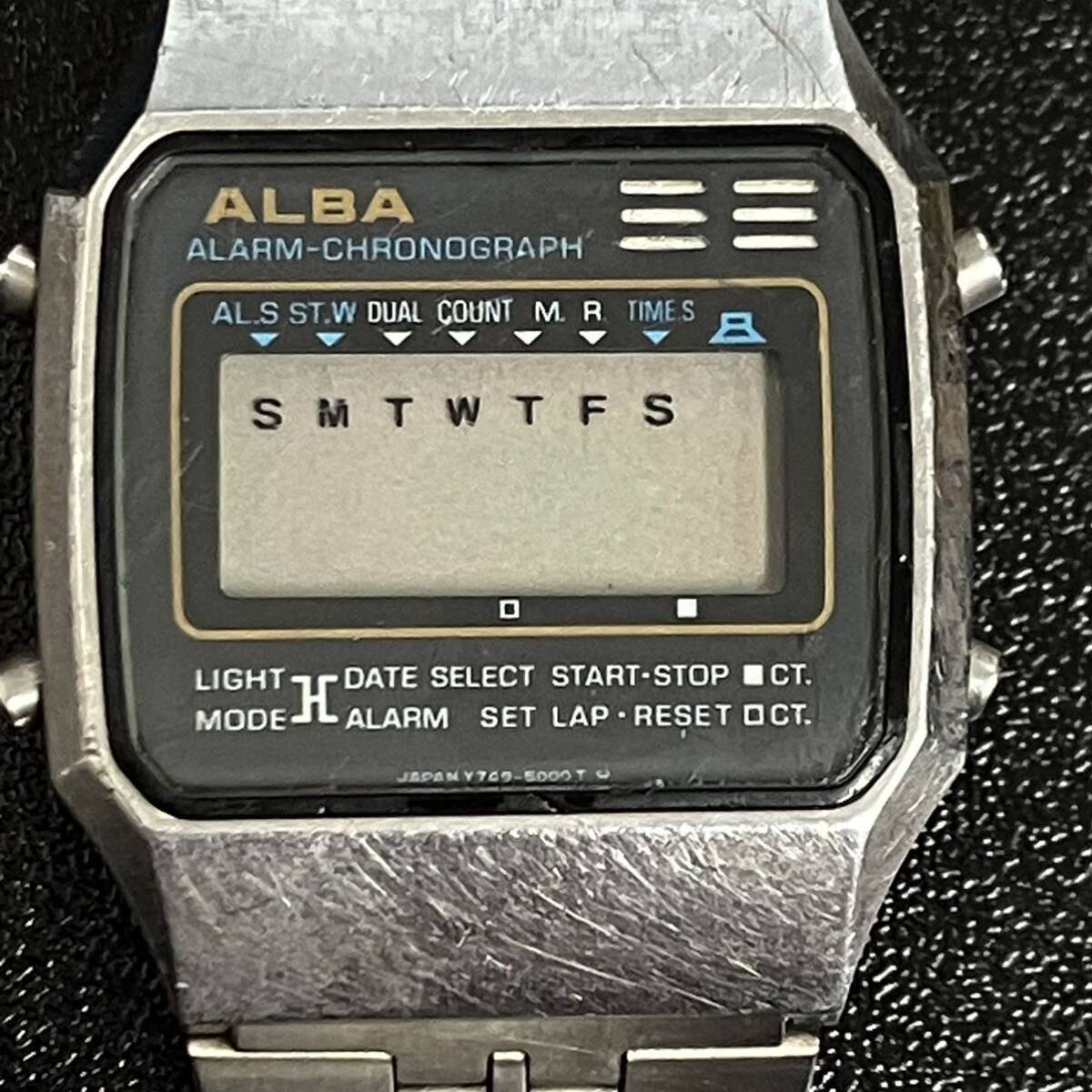 SEIKO セイコー ALBA アルバ Y749-5000 デジタル クォーツ 腕時計_画像1