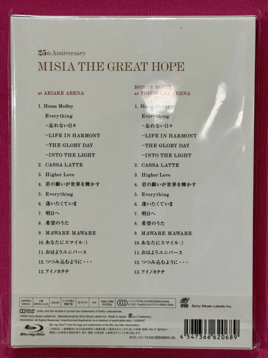  Live Blu-ray MISIA[25th Anniversary MISIA THE GREAT HOPE] the first times specification limitation record Yokohama Arena .. privilege 