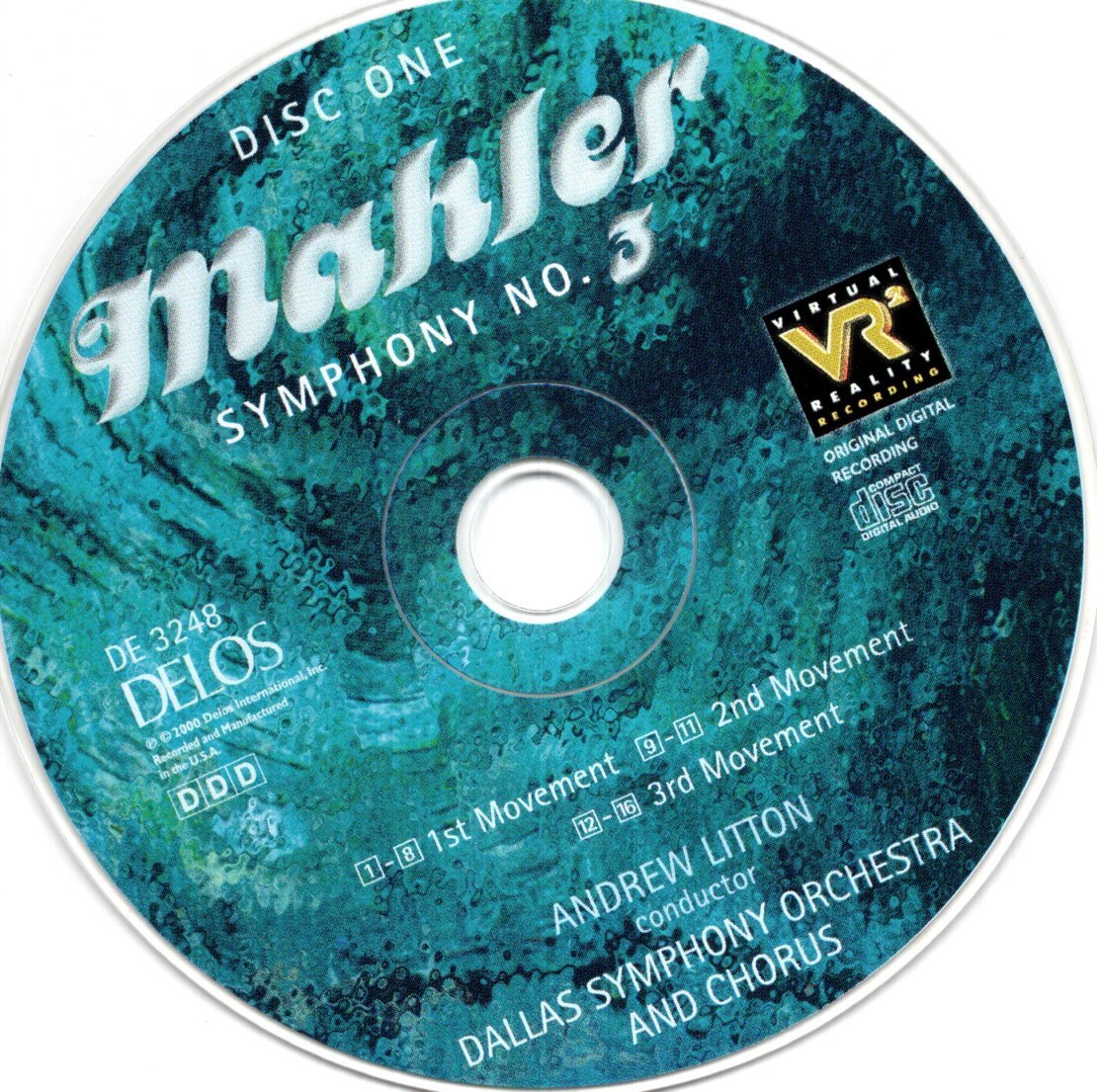 リットン指揮マーラー交響曲第３番　DELOS アメリカ盤２枚組_画像2