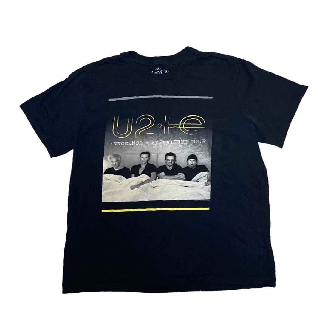 U2 ロックバンド 半袖バンドTシャツ ツアー ロックT ブラック z12 XL相当_画像1