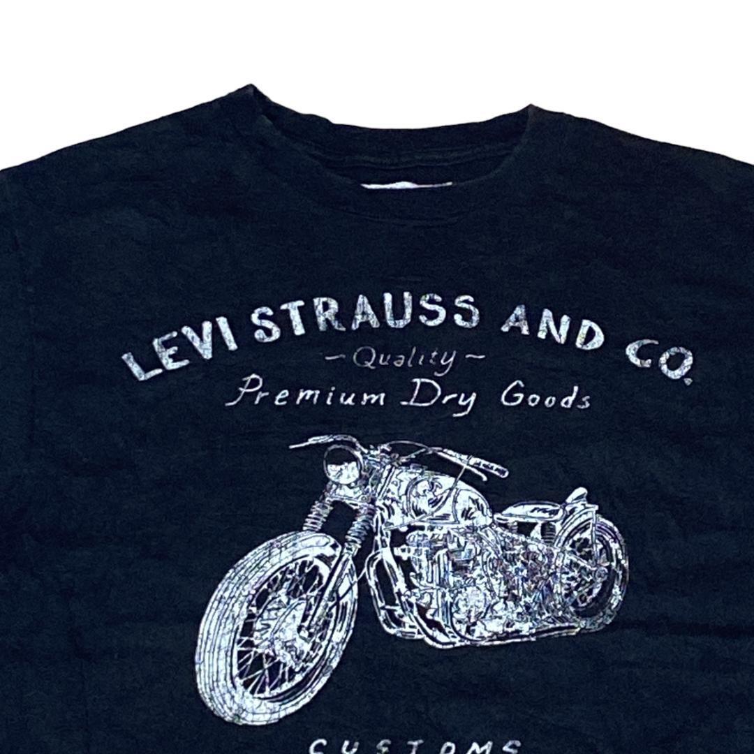 Levi's リーバイス 半袖Tシャツ バイク ブラック バイカーT c71 M相当_画像4