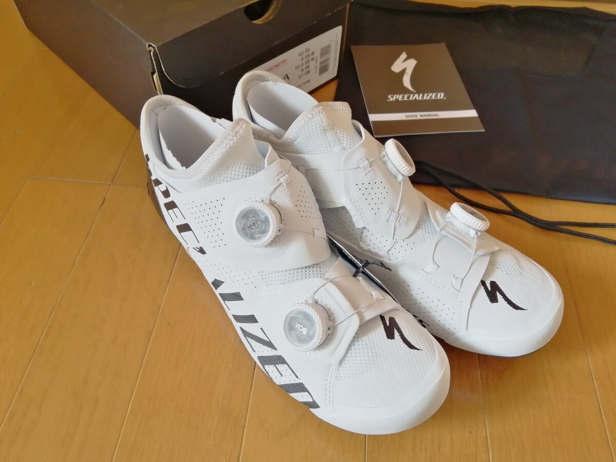 SPECIALIZED S-WORKS ARES ROAD SHOES size42 未使用品 送料無料 スペシャライズド エスワークスの画像1