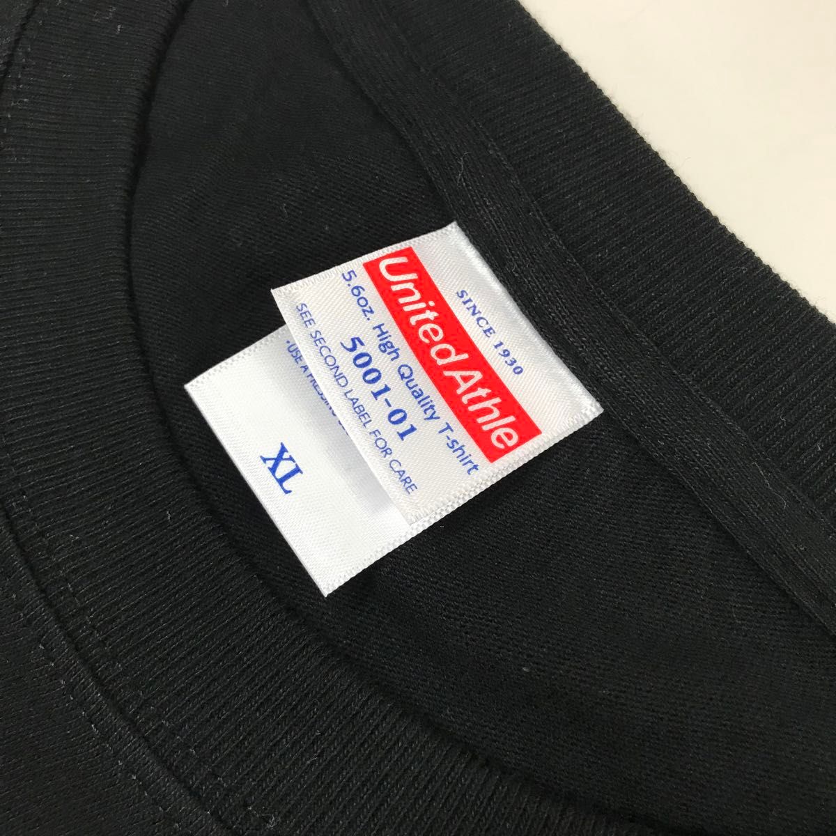 Tシャツ 半袖 5.6オンス ハイクオリティー【5001-01】XL ブラック 綿100%