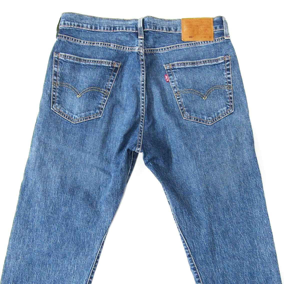 LEVI’Sリーバイス502▼ストレッチストレートデニム▼BIGE▼ビッグサイズ▼34インチ▼ウエスト約88cmの画像5