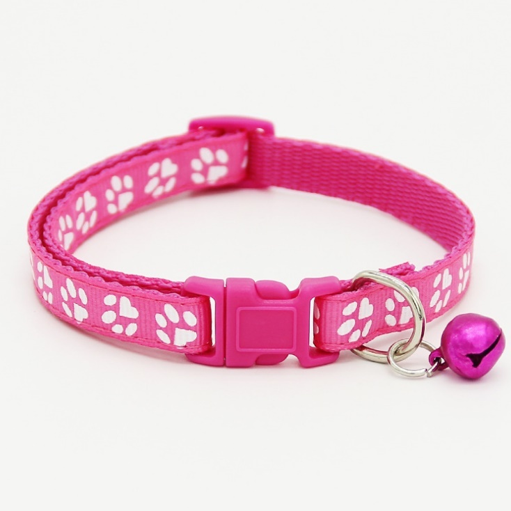  postage 120 jpy ~ dog cat collar pad pattern pink buckle cease length adjustment possibility 