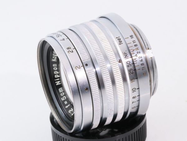 Nikkor HC 5cm F/2 middle period Leica L39 lens, filter attaching 