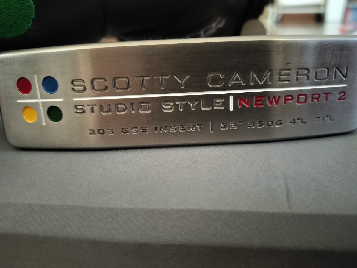 スコッティキャメロン SCOTTY CAMERON　スタジオスタイル　ニューポート2 おすすめ！　カバー付　スーパーストローク　ウルトラスリム1.0_画像1